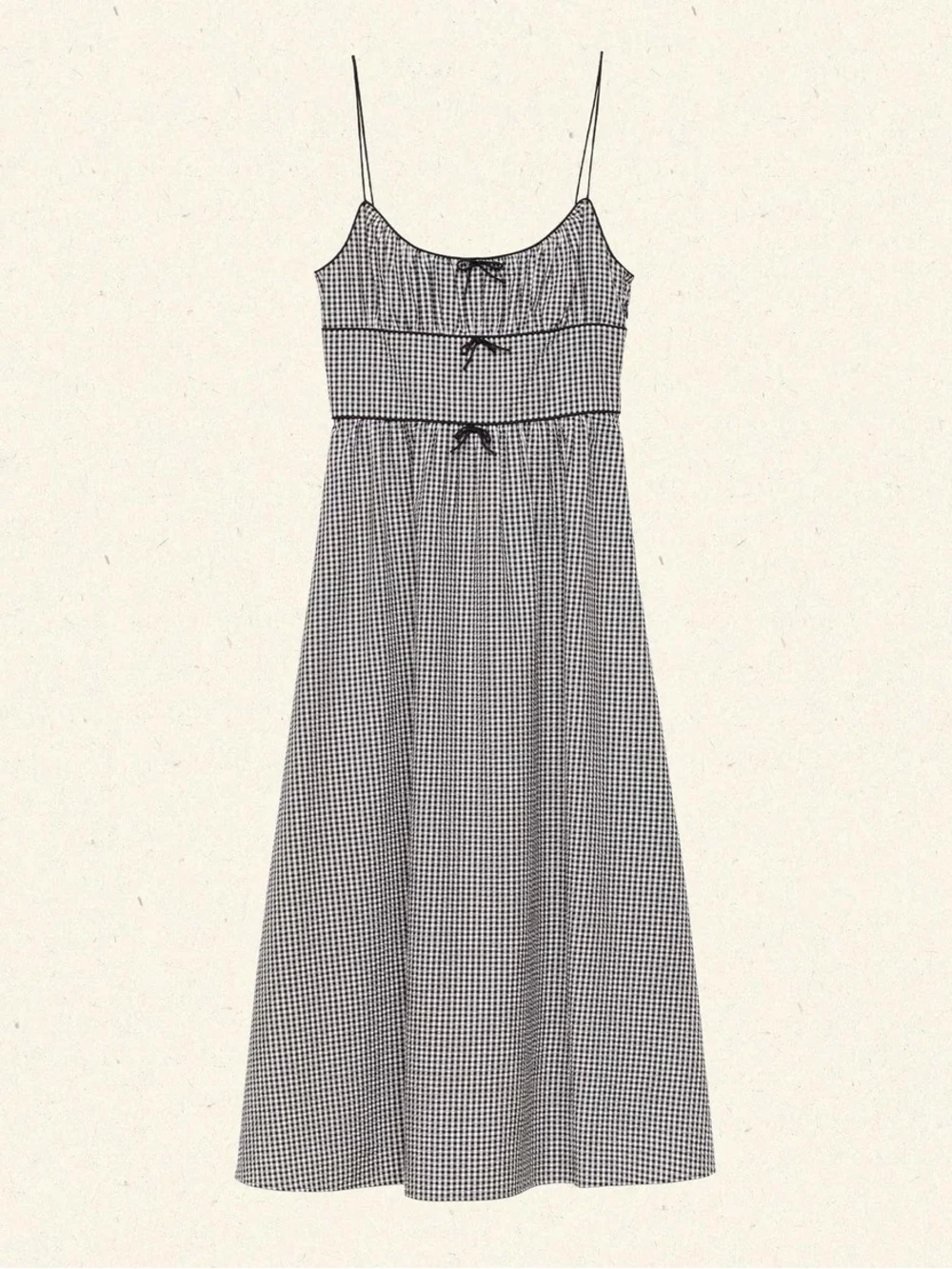 Doen Belline dress NWT - noir la maddalena gingham